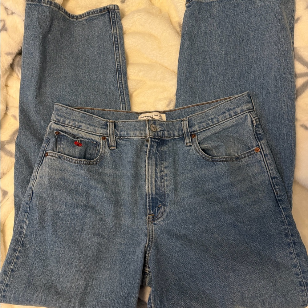 Abercrombie & Fitch Light Blue Straight Jeans